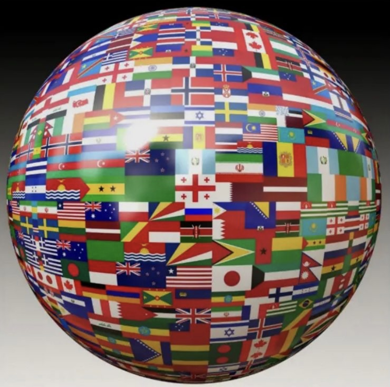 A captivating image of an international globe